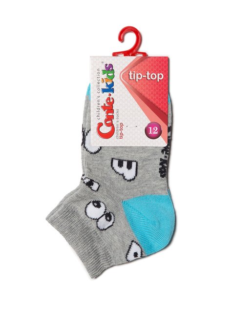Носки детские Conte Kids TIP-TOP (хлопковые, с рисунками), серый, 12, 18, Серый