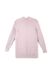 Подовжений светр з італійської пряжі з модалом Conte Elegant LDK037, Пепельно-Розовый, XS, 40/170, Комбинированный