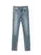 Моделирующие eco-friendly джинсы с высокой посадкой Conte Elegant CON-146, mid blue, M, 44/170, Синий