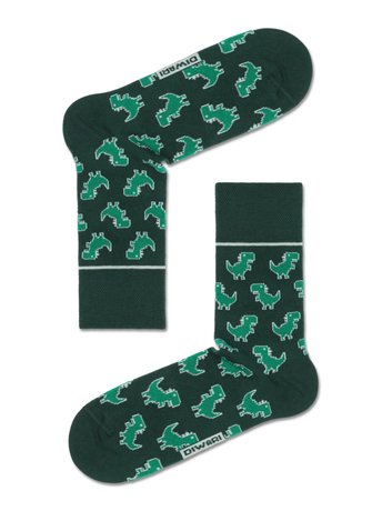 Шкарпетки чоловічі DiWaRi HAPPY (з малюнком), темно-зеленый, 40-41, 40, Темно-зеленый