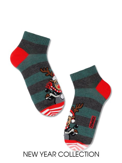 Новогодние мужские носки DiWaRi, темно-Бирюзовый, 43-45, 43, Темно-бирюзовый
