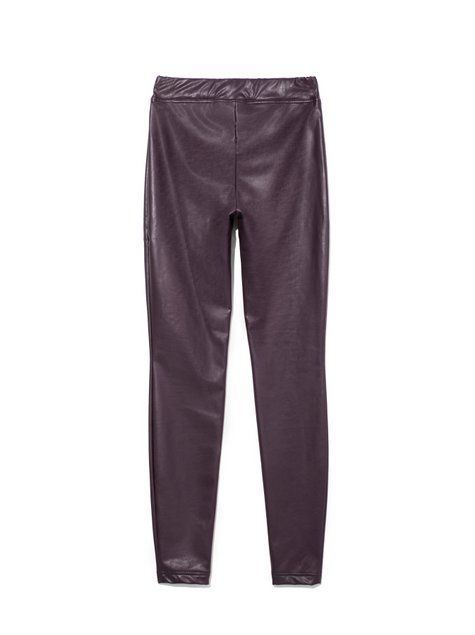 Ультрамягкие леггинсы из искусственной кожи с термоэффектом Conte Elegant ELITE, bordo, S, 42/164, Бордовый