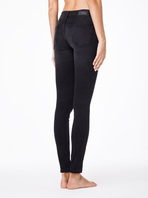 Моделирующие джинсы Skinny со средней посадкой Conte Elegant 2992/4937, Тёмно-серый, L, 46/170, Темно-серый