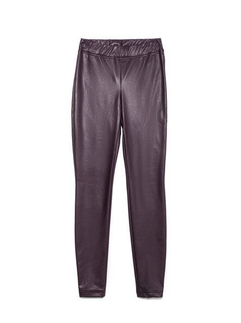 Ультрамягкие леггинсы из искусственной кожи с термоэффектом Conte Elegant ELITE, bordo, S, 42/164, Бордовый