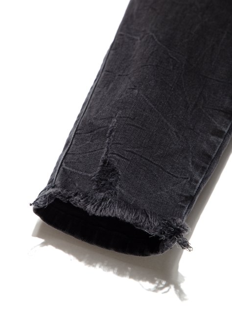 Моделюючі eco-friendly джинси super skinny c високою посадкою Conte Elegant CON-171 Lycra, washed black, L, 46/164, Черный