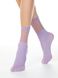 Носки женские Conte Elegant FANTASY (удлиненные с прозрачным верхом), violet, 36-39, 36, Фиолетовый
