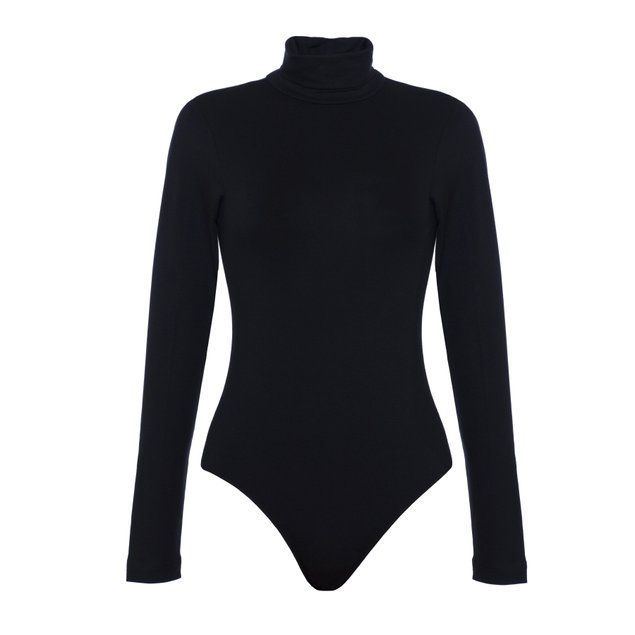 Боді жіноче з довгим втачним рукавом Conte Elegant LBD 601, Черный, M, 44/158, Черный