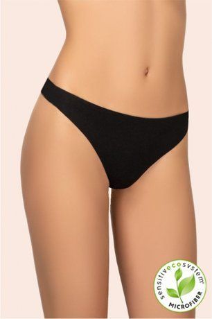 Трусы женские стринги KLEO 143 M INVISIBLE, Черный, XS, 34, Черный