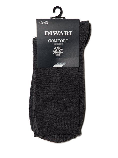 Носки мужские DiWaRi COMFORT, Тёмно-серый, 44-45, 44, Темно-серый