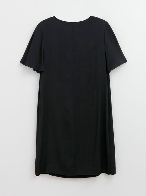 Сукня з віскози вільного крою Conte Elegant LPL 1190, black, XS, 40/170, Черный