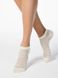 Шкарпетки жіночі Conte Elegant ACTIVE (короткі, люрекс), Кремовый, 36-37, 36, Светло-бежевый