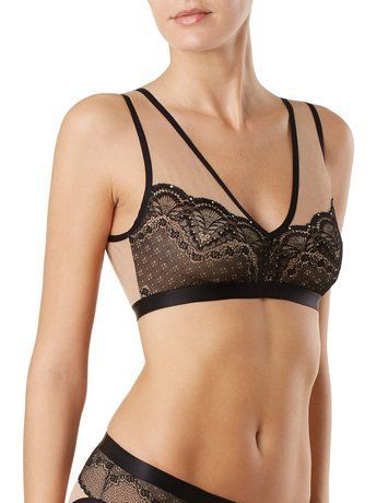 Бюст'є Conte Elegant SWAROVSKI LBE 1080, royal black, XL, 48, Черный