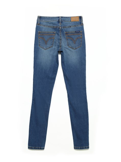 Ультракомфорні eco-friendly джинси skinny з середньою посадкою Conte Elegant CON-182, authentic blue, L, 46/164, Синий