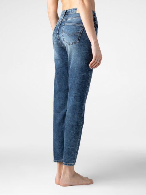 Джинси Mom Slim особливого варіння Conte Elegant CON-281, authentic blue, XL, 48/164, Синий