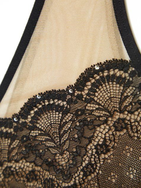 Бюст'є Conte Elegant SWAROVSKI LBE 1080, royal black, XL, 48, Черный