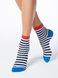 Шкарпетки жіночі бавовняні Conte Elegant CLASSIC, белый-темно-синий, 36-37, 36, Комбинированный