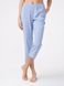 Укорочені брюки з ефектом "відчуття шовку" Conte Elegant BELLA VISTA, serenity blue, XL, 48/164, Синий
