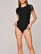 Фактурный боди-топ из модала премиального качества с кружевом Conte Elegant LBD 1156, black, S, 42/170, Черный