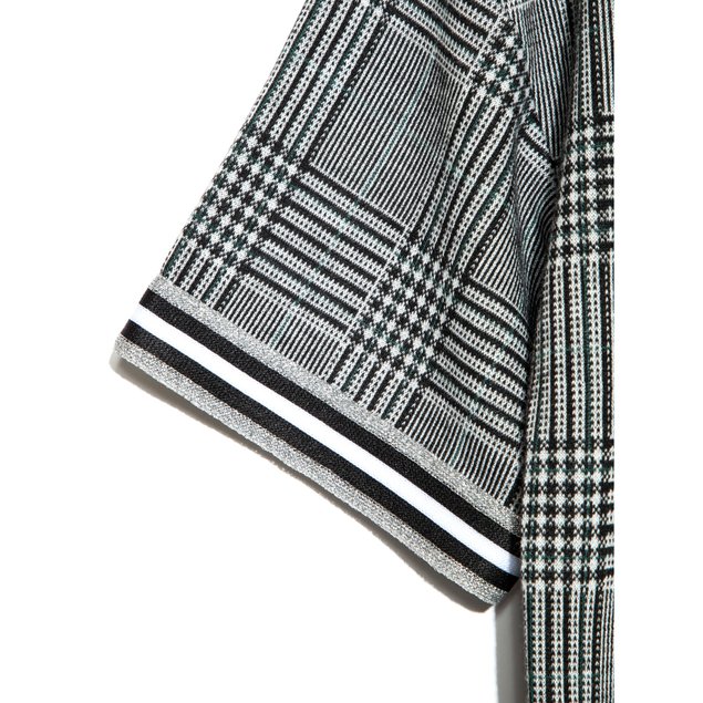 Ультрамодное платье А-силуэта в клетку Conte Elegant LPL 893, grey check, XS, 40/170, Серый