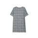 Ультрамодное платье А-силуэта в клетку Conte Elegant LPL 893, grey check, XS, 40/170, Серый