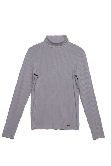 Класична водолазка в рубчик з віскози преміальної якості Conte Elegant LD 1028, lilac grey, XS, 40/170, Комбинированный