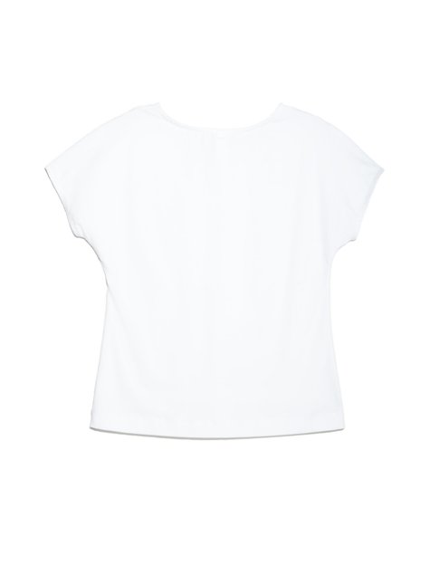 Фактурна мереживна блузка з приспущених плечем Conte Elegant LBL 916, off-white, XS, 40/170, Білосніжний