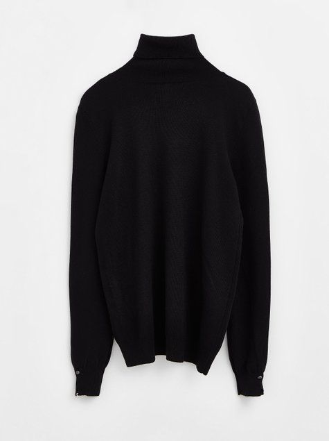 Джемпер з декоративними перлинами по рукавах Conte Elegant LDK 148, black, XS, 40/170, Черный