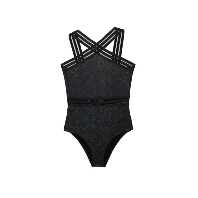 Ультрамодный купальник с эффектом мерцания Conte Elegant BELLA DONNA, black, XS, 40, Черный