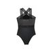 Ультрамодный купальник с эффектом мерцания Conte Elegant BELLA DONNA, black, XS, 40, Черный