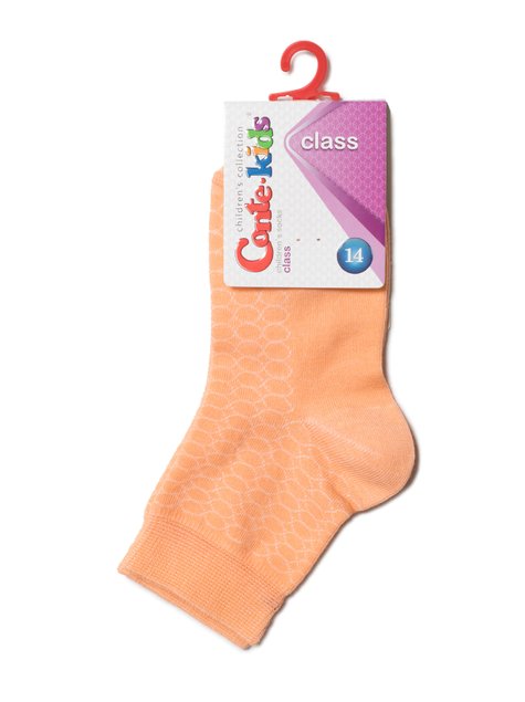 Шкарпетки дитячі Conte Kids CLASS (тонкі), персик, 14, 21, Персиковый