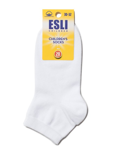 Шкарпетки дитячі ESLI (короткі), Білий, 14, 21, Белый