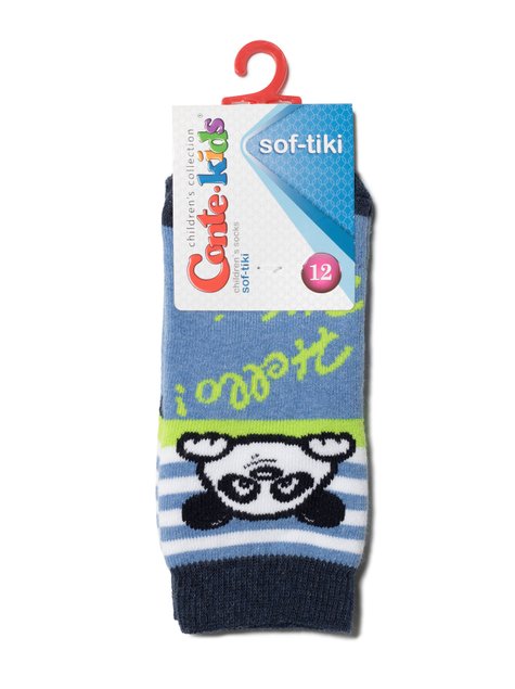 Шкарпетки дитячі Conte Kids SOF-TIKI (махрові), Светлый джинс, 14, 21, Светло-синий