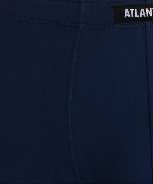 Трусы мужские шорты Atlantic 3SMH-048 хлопок. Набор из 3 шт., Темно-синій/Темно-блакитний/Ізумрудний, L, 48, Темно-синій