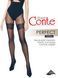Колготки с имитацией ажурных чулок Conte Elegant PERFECT, Nero, 2, 2, Черный
