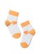 Шкарпетки дитячі Conte Kids TIP-TOP (бавовняні, з малюнками), белый-оранжевый, 8, 14, Комбинированный
