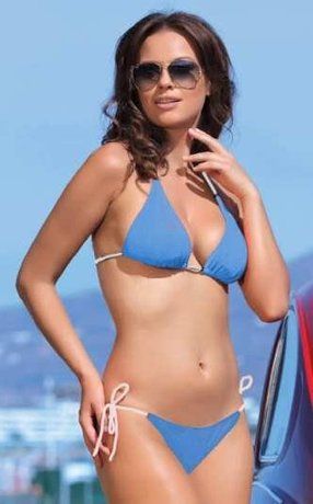 Купальный костюм женский ESLI LILIT, blue-bianco, XS, 40, Комбинированный