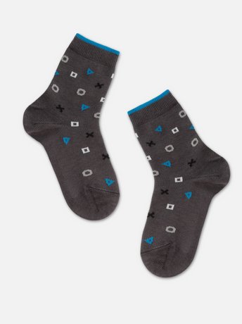 Дитячі шкарпетки з малюнками ESLI 21С-90СПЕ, Графит, 14, 21, Темно-серый