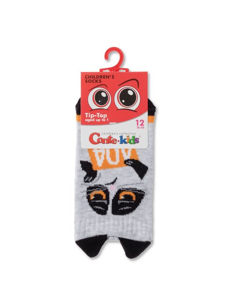 Шкарпетки дитячі Conte Kids TIP-TOP (мордочки), Светло-серый, 16, 24, Светло-серый
