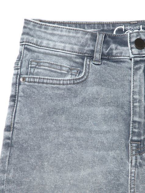 Моделюючі джинси skinny з супервисокою посадкою Conte Elegant CON-216 Lycra&reg;, acid washed grey, M, 44/164, Сірий