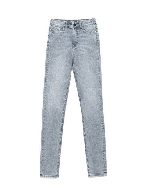 Моделюючі джинси skinny з супервисокою посадкою Conte Elegant CON-216 Lycra&reg;, acid washed grey, M, 44/164, Сірий