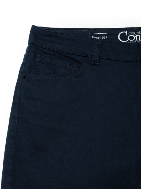 Укороченные джинсы со средней посадкой Conte Elegant CON-139B, dark navy, S, 42/164, Темно-синий