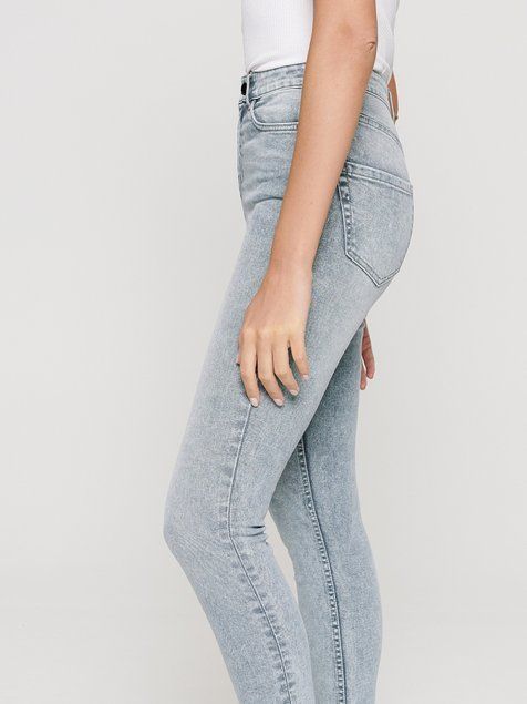 Моделюючі джинси skinny з супервисокою посадкою Conte Elegant CON-216 Lycra&reg;, acid washed grey, M, 44/164, Сірий