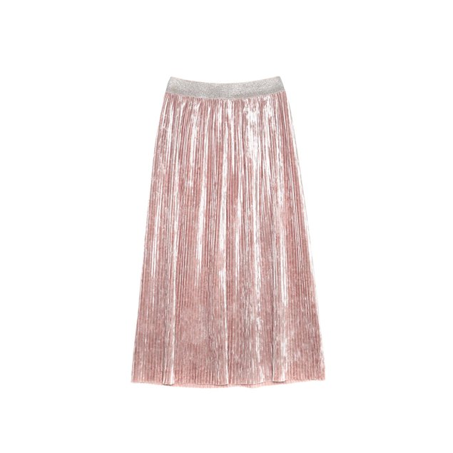 Велюровая юбка с плиссировкой Conte Elegant MADEMOISELLE, dusty rose, L, 46/164, Розовый