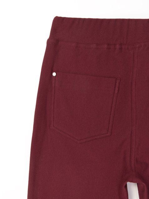 Екстрам'які джегінси з високою посадкою і термоеффектом Conte Elegant WINDY, dark bordo, XS, 40/164, Темно-бордовый