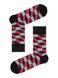 Шкарпетки чоловічі "DIWARI" HAPPY (бавовняні), Черный-бордо, 40-41, 40, Комбинированный