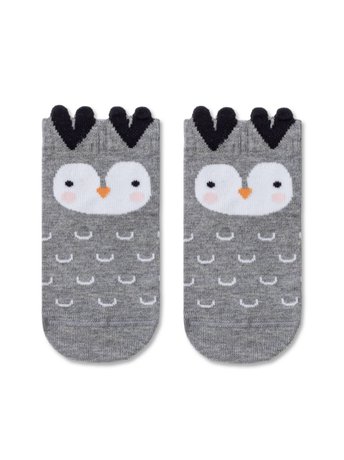 Шкарпетки дитячі Conte Kids TIP-TOP (мордочки), серый, 12, 18, Сірий