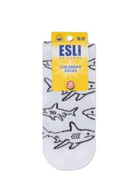 Дитячі шкарпетки з малюнками ESLI 21С-90СПЕ, Білий, 20, 30, Белый