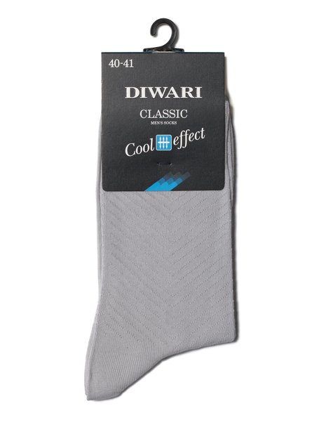 Шкарпетки чоловічі "DIWARI" CLASSIC COOL EFFECT, серый, 40-41, 40, Сірий