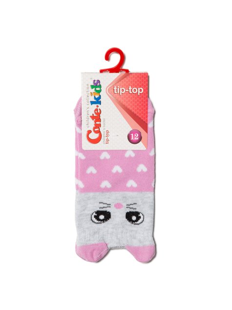 Шкарпетки дитячі Conte Kids TIP-TOP (мордочки), Светло-розовый, 12, 18, Светло-розовый
