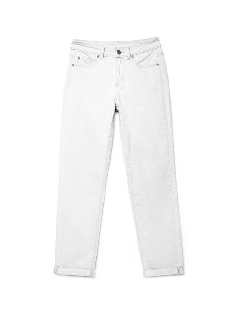 Укороченные eco-friendly джинсы с манжетами Conte Elegant CON-129, bleach grey, XL, 48/164, Серый
